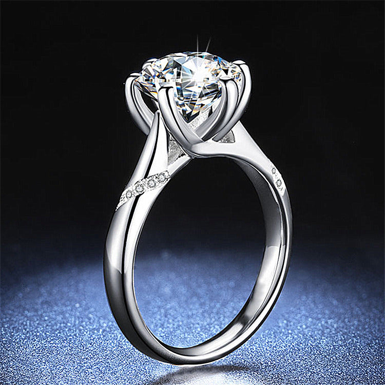 P5ZA5J Popular Moissanite Jewelry Wedding Diamond Ring