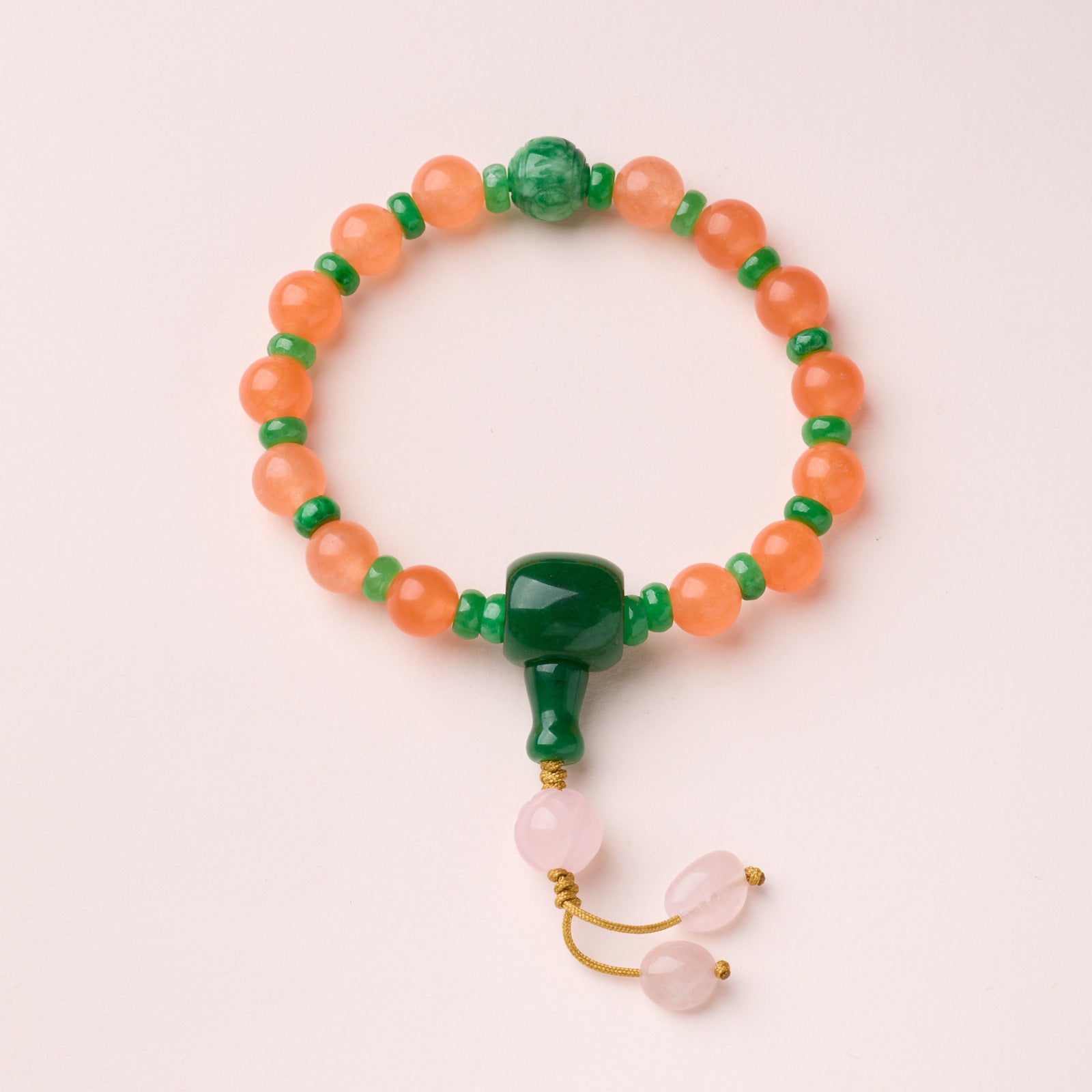18 Seeds Handheld 18 Seeds Pink Crystal Bracelet