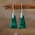 Bohemian geometric pendant earrings, popular natural stone jewelry in Europe and America