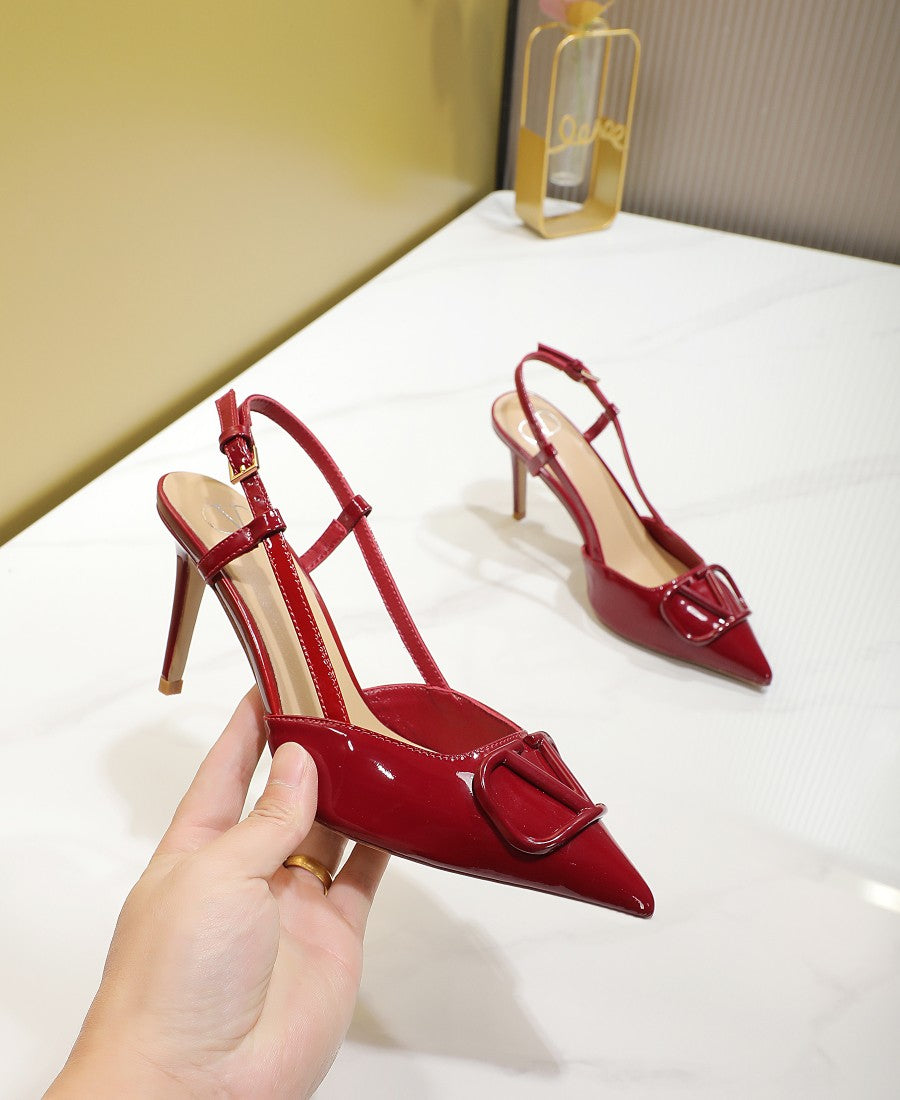 245RVL21Z Popular leather  High heels