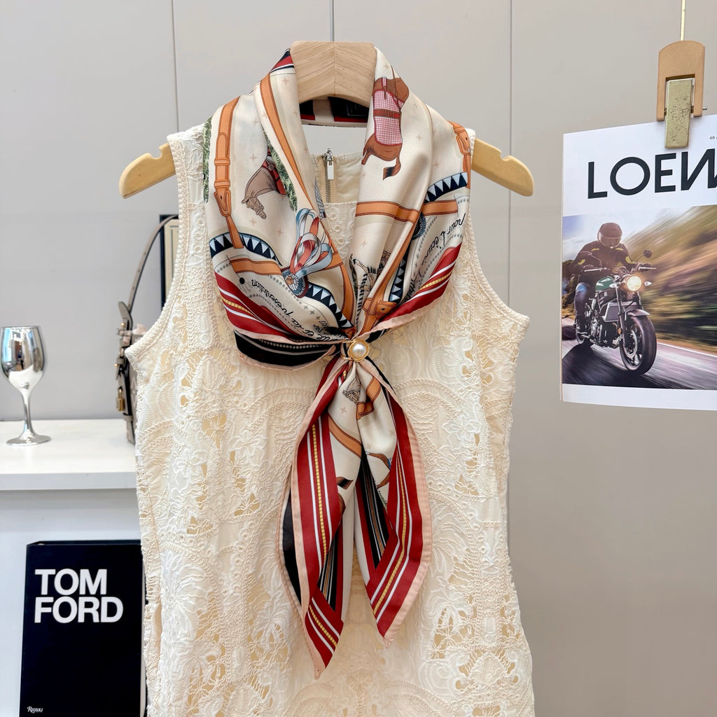 136NH4W Popular Silk Scarve