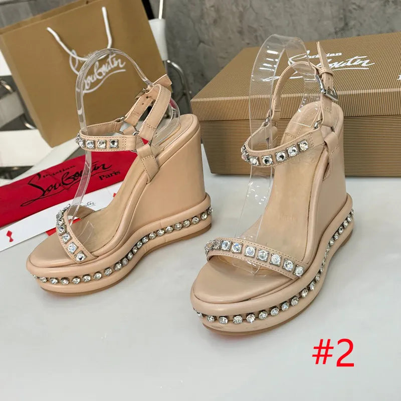 J4A7Z Popular leather High heels12cm heel
