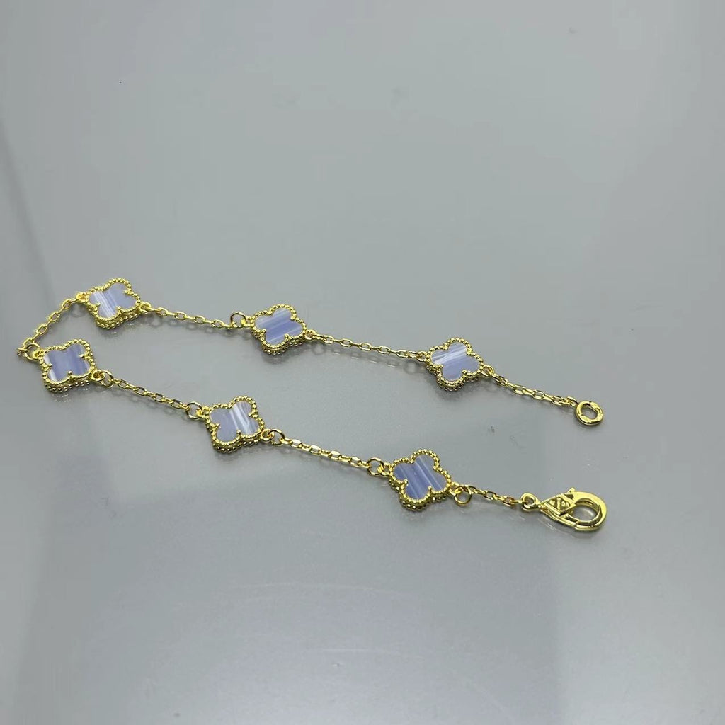 5XVA183K  Popular bracelets 6 flowers mini size 0.9cm flower