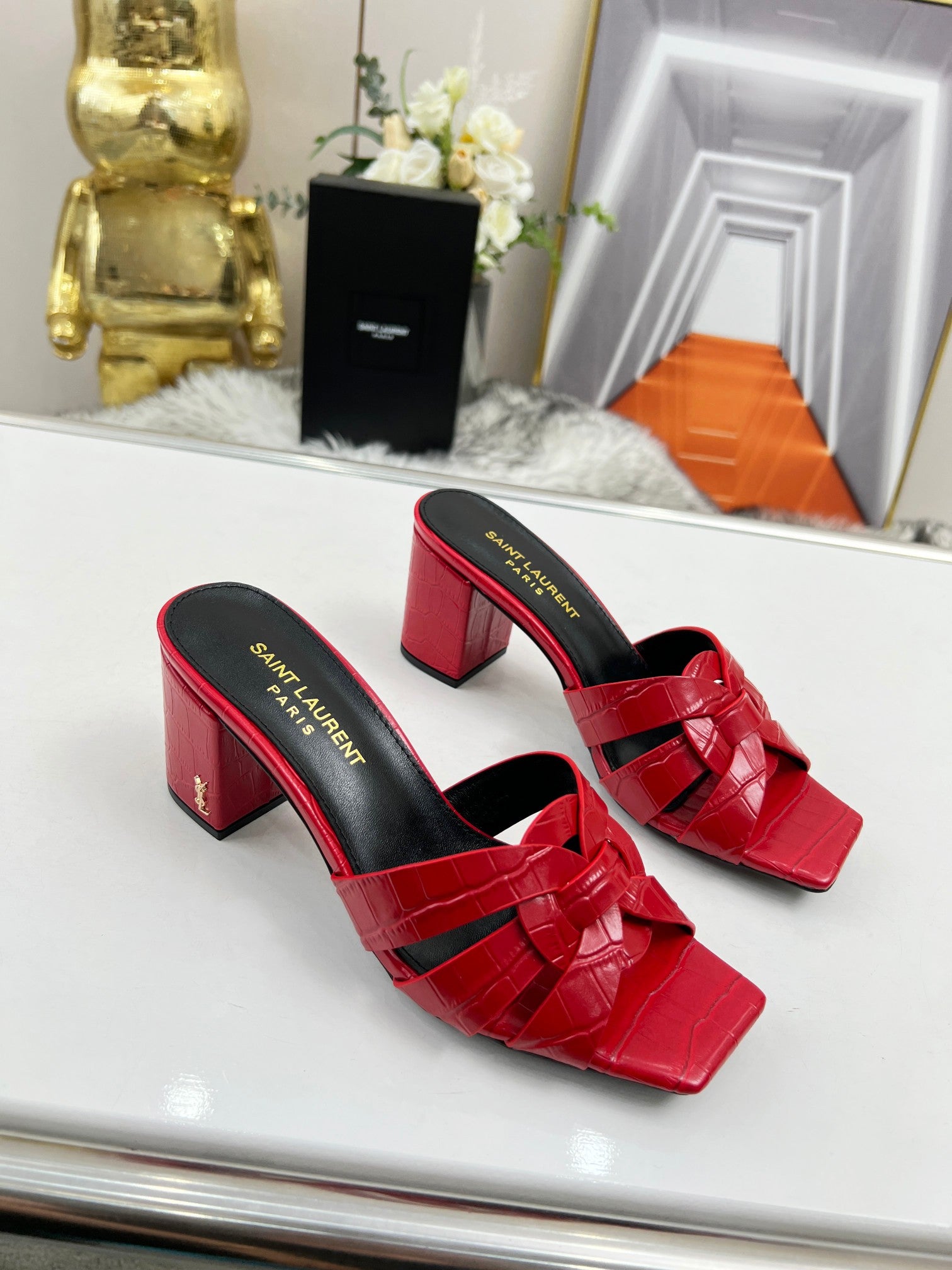 285ZSL35Z  Popular leather High heels(Heel height 6.5CM)