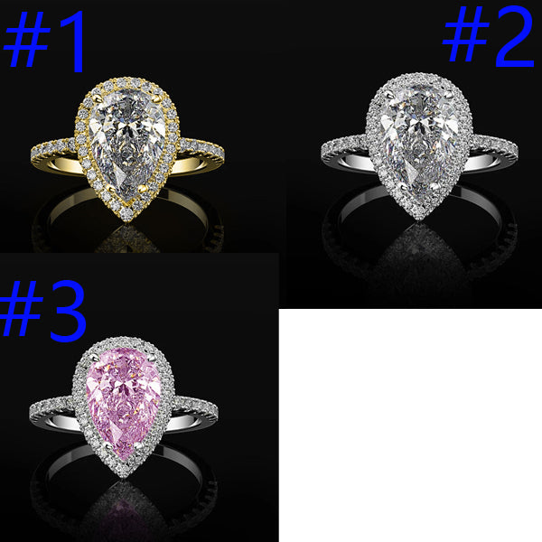 P5QA1J Popular Moissanite Jewelry Wedding Diamond Ring