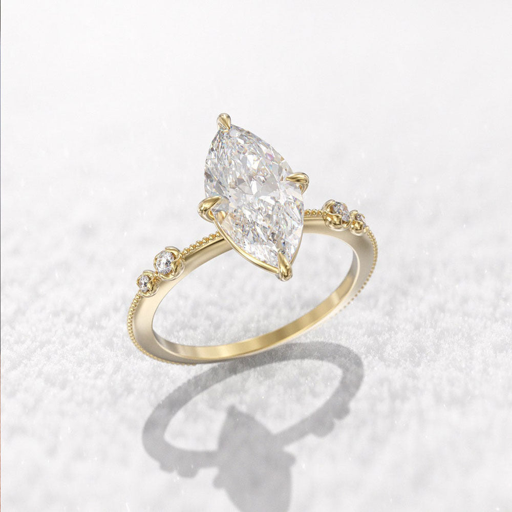 P5QA29J  Popular Moissanite Jewelry Wedding Diamond Ring