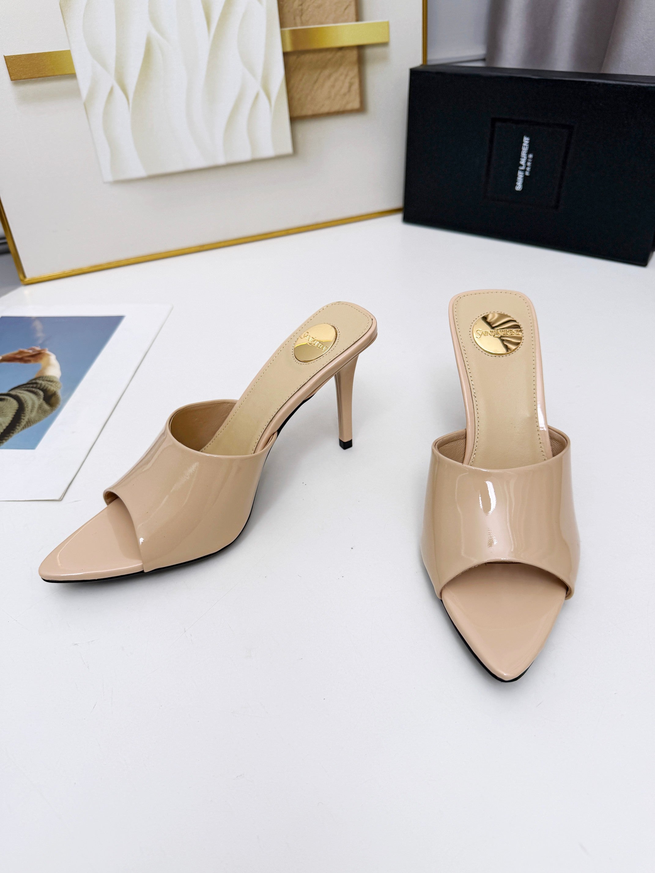 236PSL6Z Popular high-quality leather Shoes(heel-height 9cm)