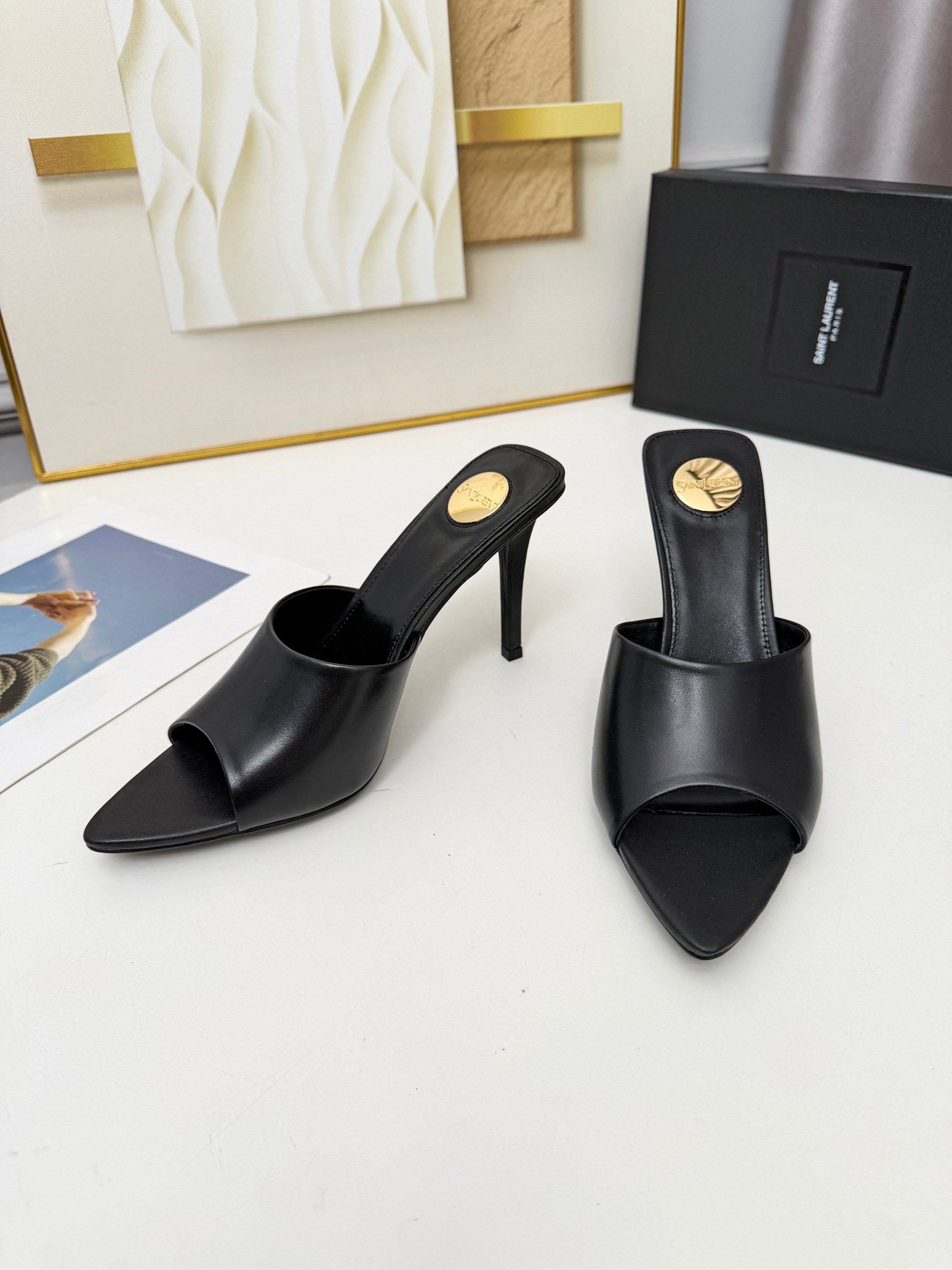 236PSL6Z Popular high-quality leather Shoes(heel-height 9cm)