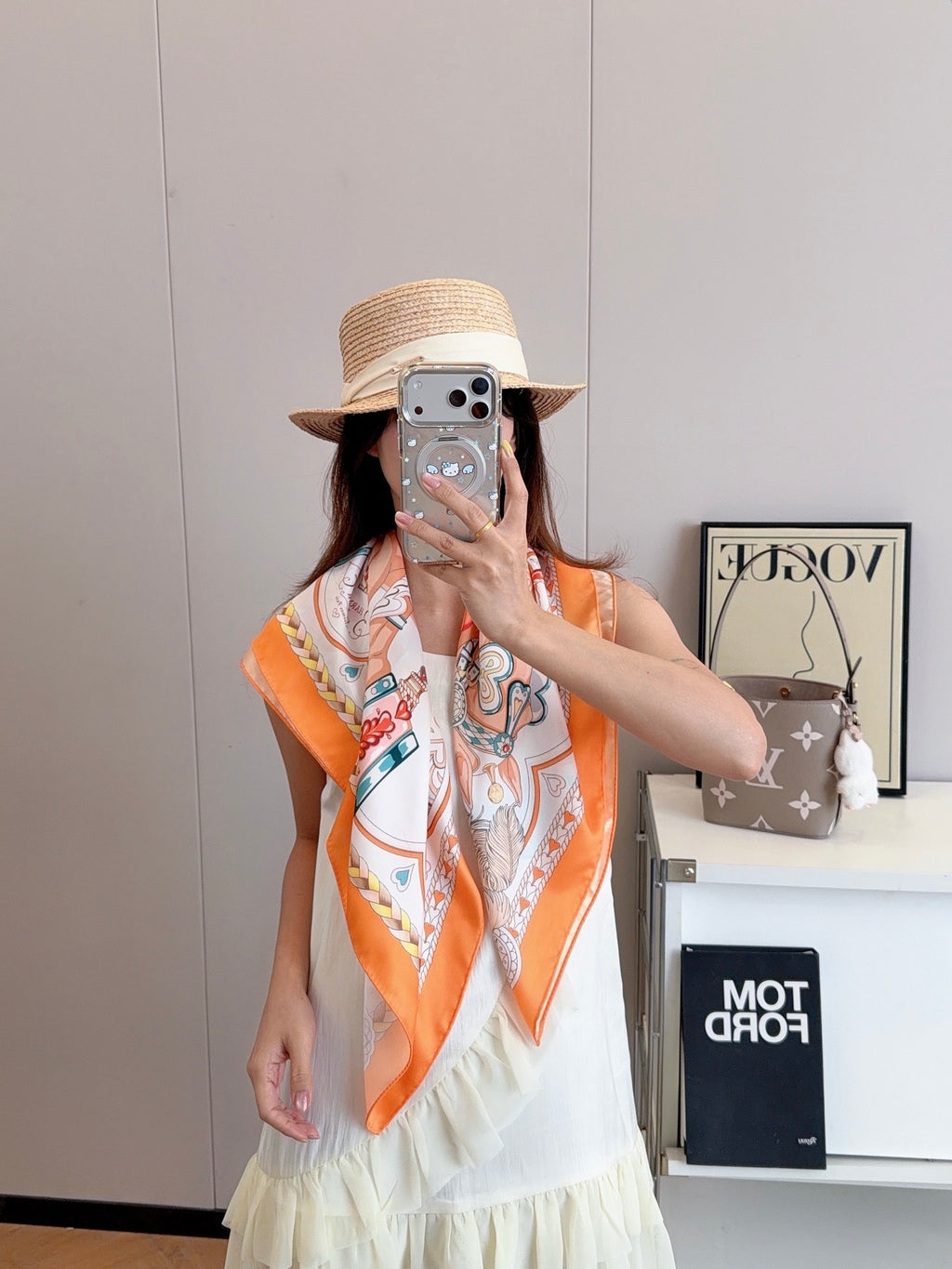 136NH9W Popular Silk Scarve