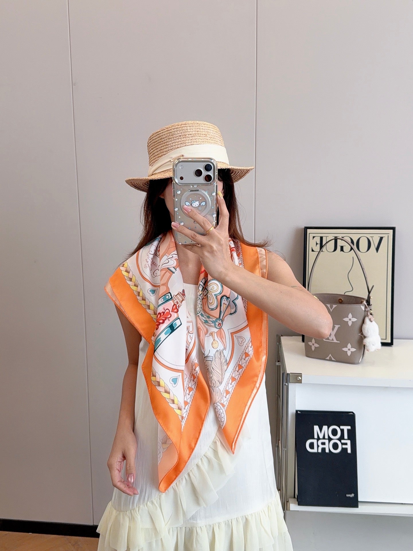 136NH9W Popular Silk Scarve