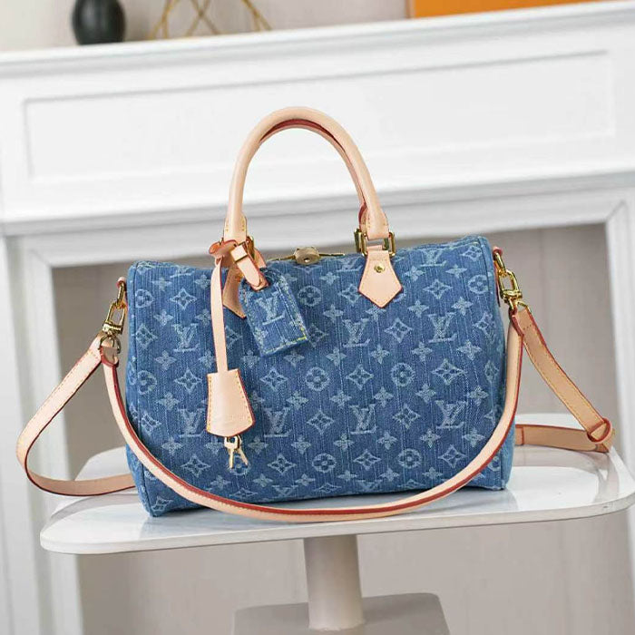 146RE1B Popular denim cloth luggage bag