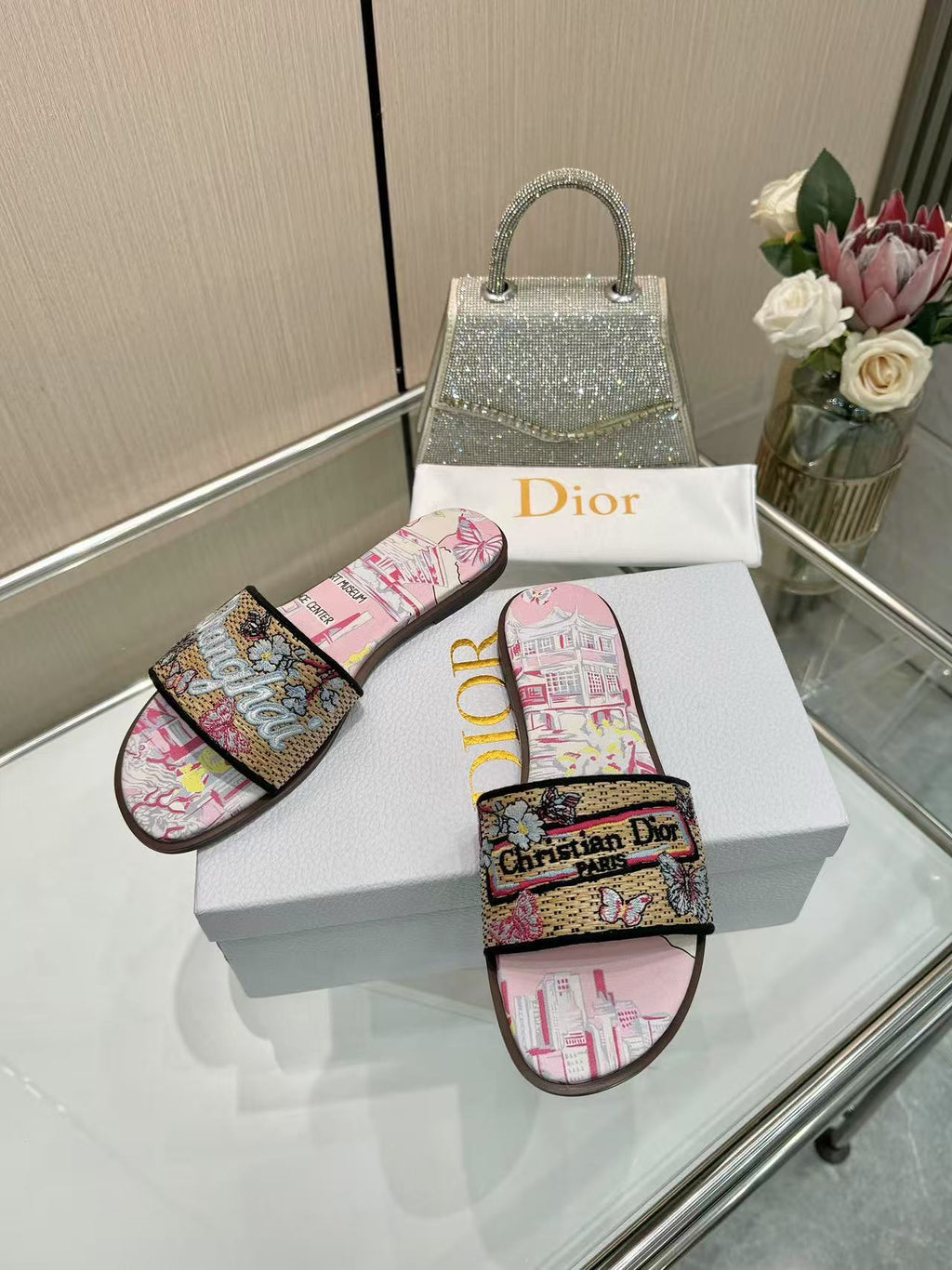 285ZD67Z  Popular Peather Slippers