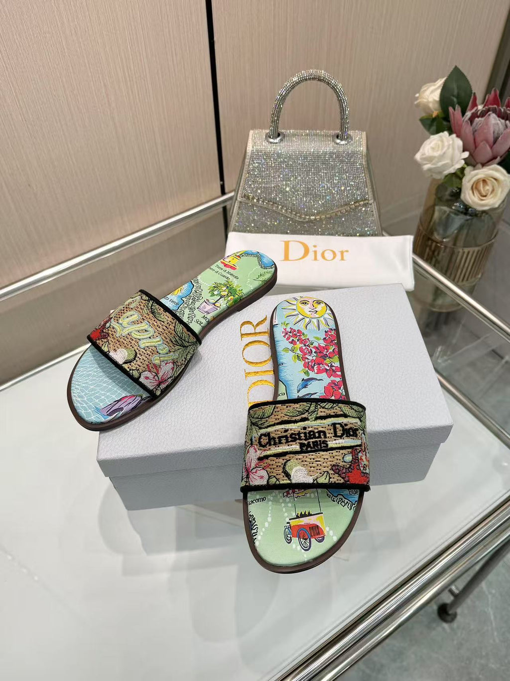 285ZD67Z  Popular Peather Slippers