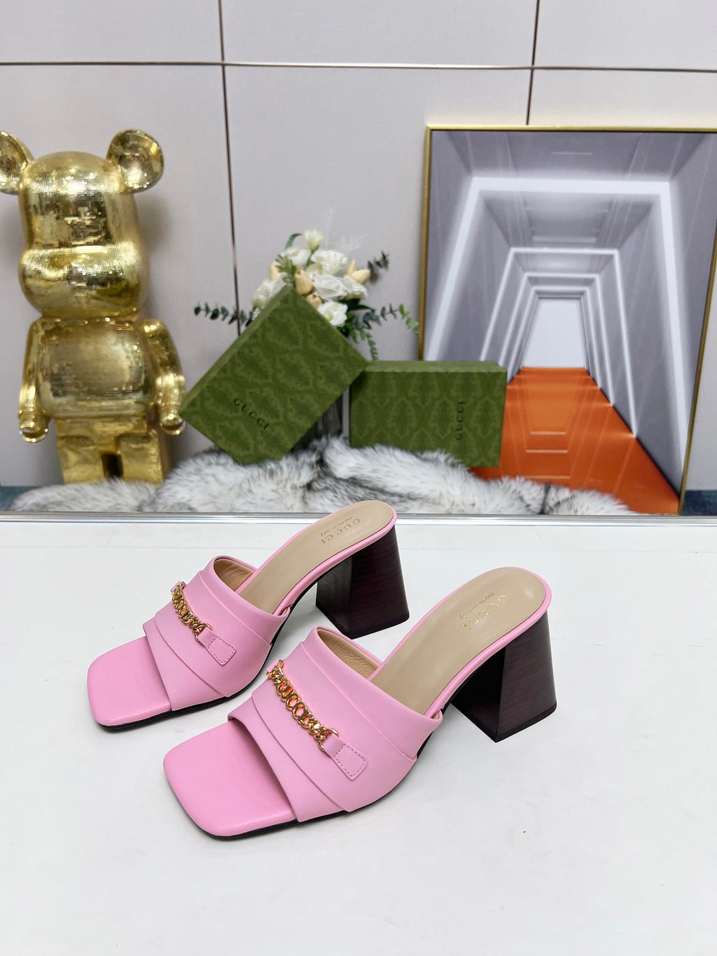 275NB11Z  Popular leather High heels