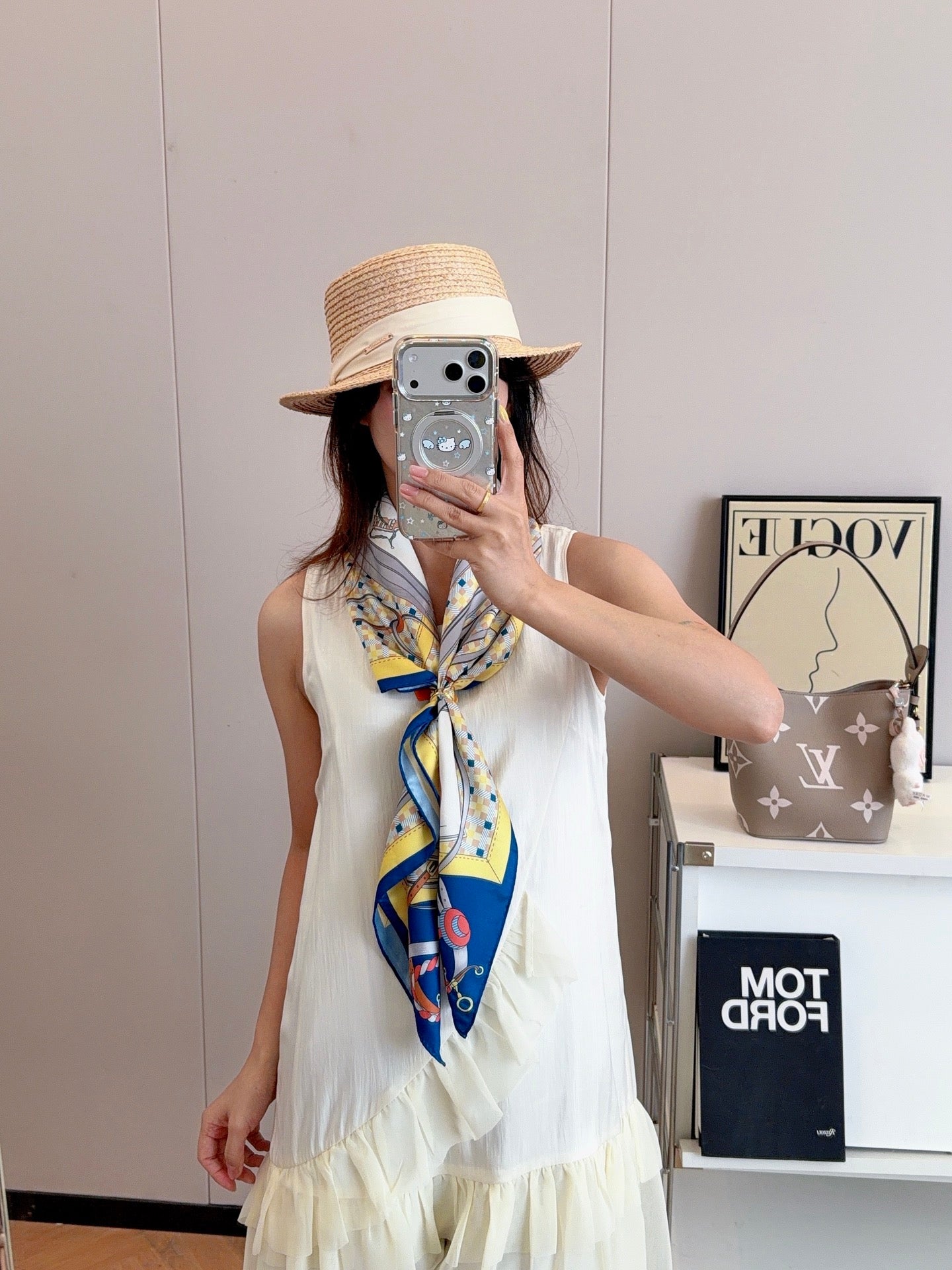 136NH8W Popular Silk Scarve