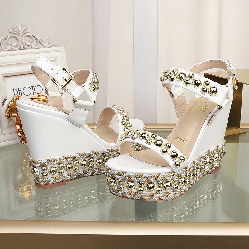 J4A48Z Popular leather High heels 12cm heel