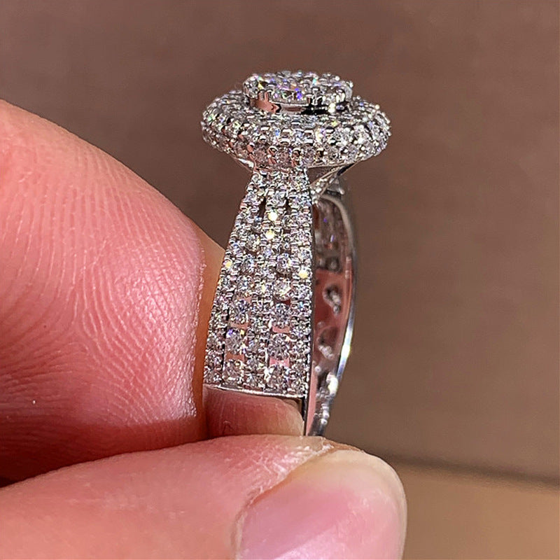 P5QA38J  Popular Moissanite Jewelry Wedding Diamond Ring