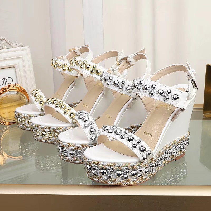 J4A48Z Popular leather High heels 12cm heel