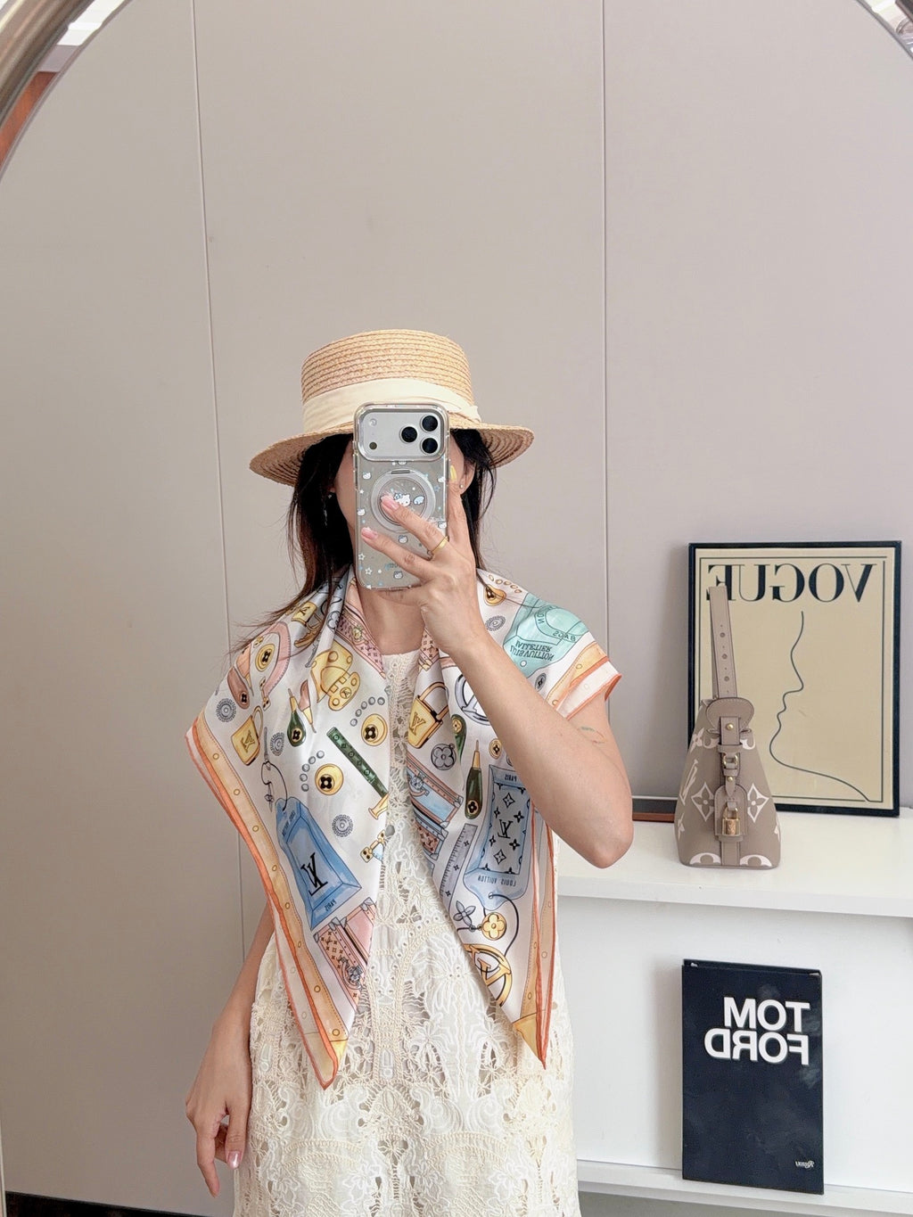 136NE18W Popular Silk Scarve