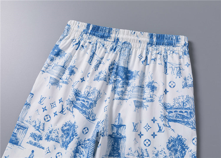 135WE107U  Popular shirt and shorts set
