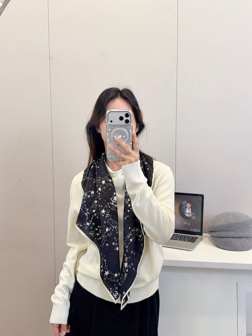 136NC33W Popular Silk Scarve