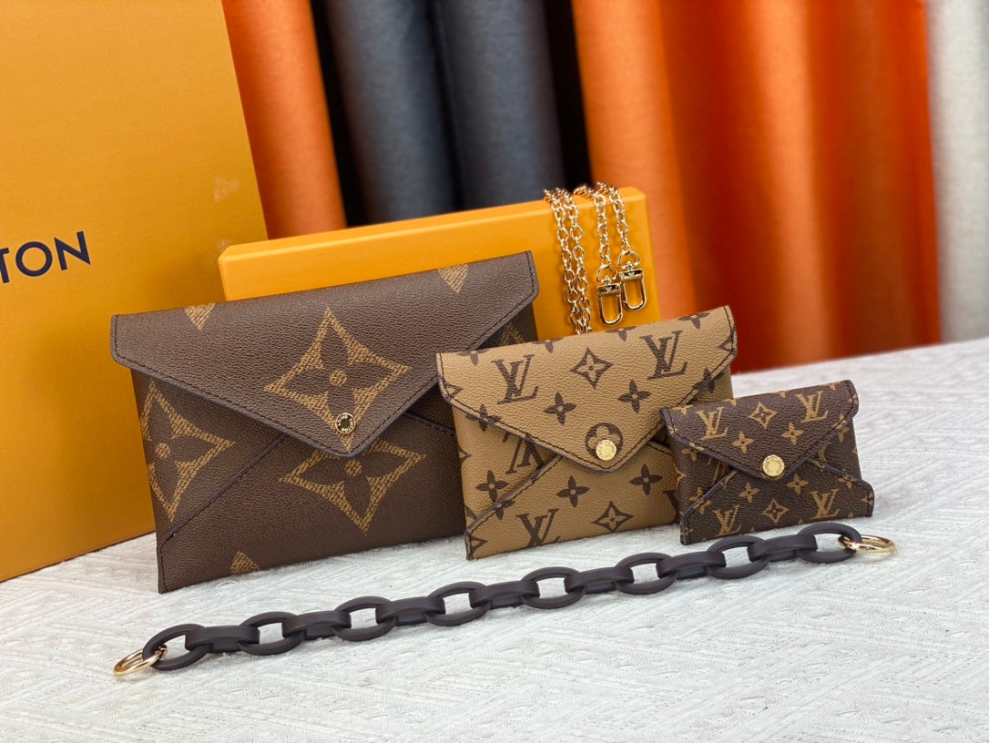 146PE27B Popular leather bag（three-piece）