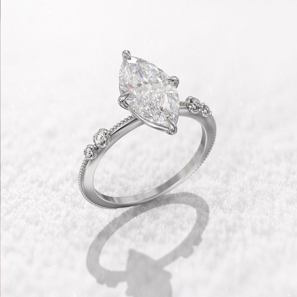 P5QA29J  Popular Moissanite Jewelry Wedding Diamond Ring