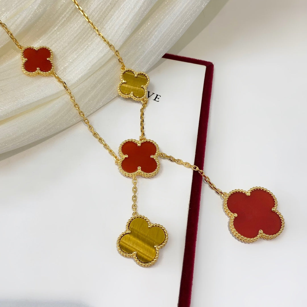 5XVA182K Popular 6 flowers necklaces
