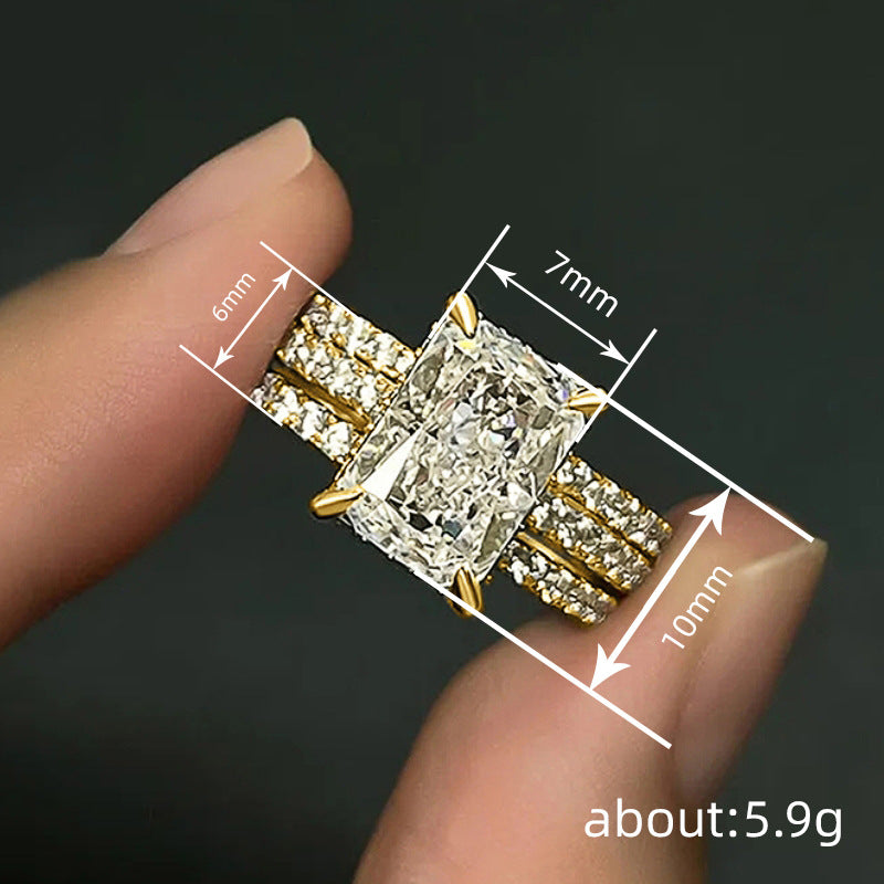 P5QA32J  Popular Moissanite Jewelry Wedding Diamond Ring