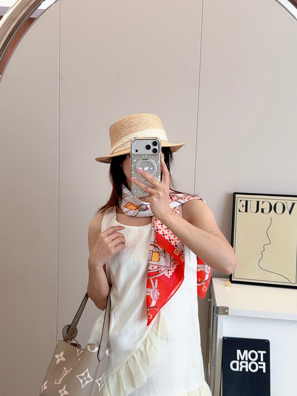 136NH8W Popular Silk Scarve