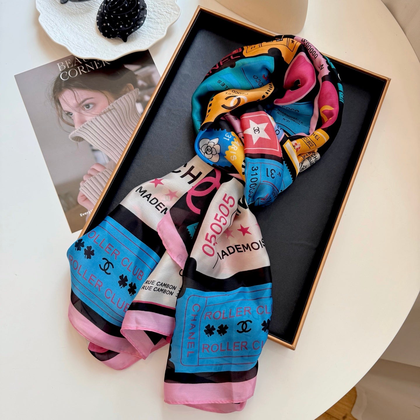 135ZC198W  Popular Silk Scarve
