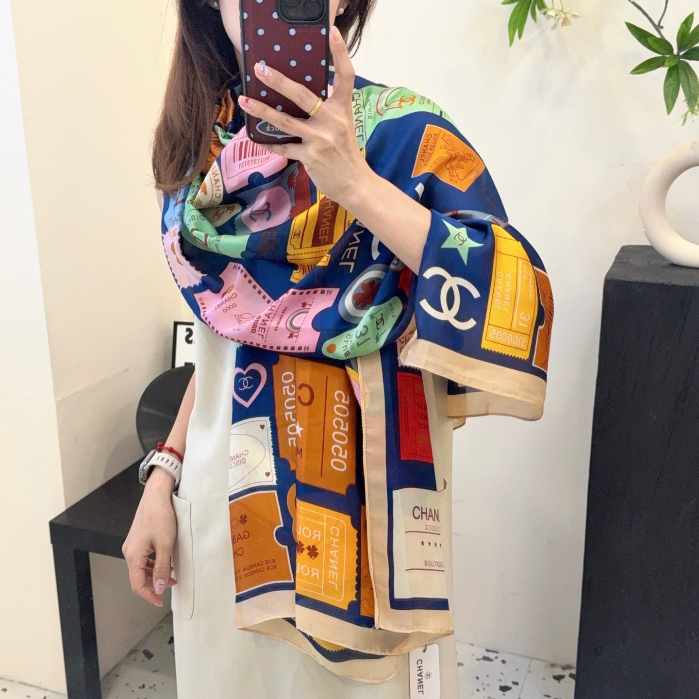 135ZC198W  Popular Silk Scarve
