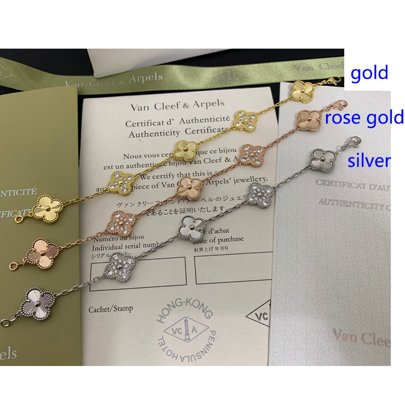 5XVA179K  Popular bracelets 5 flowers normal size1.5cm flower