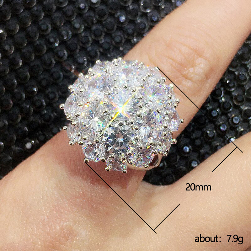 P5QA39J  Popular Moissanite Jewelry Wedding Diamond Ring