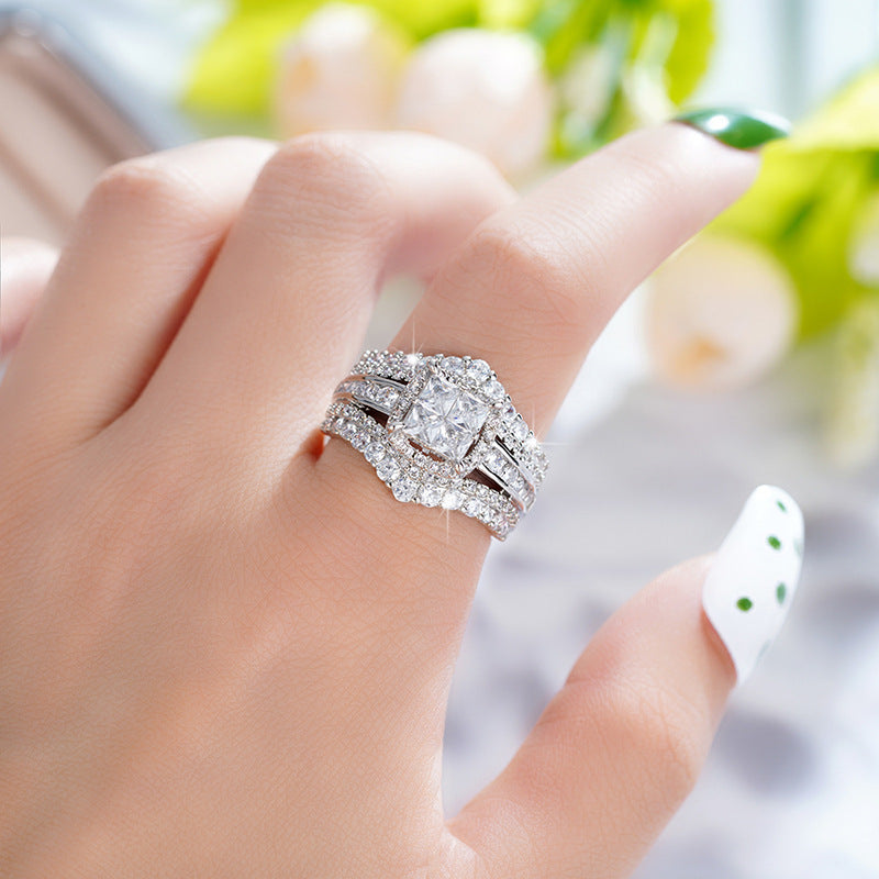 P5QA8J  Popular Moissanite Jewelry Wedding Diamond Ring