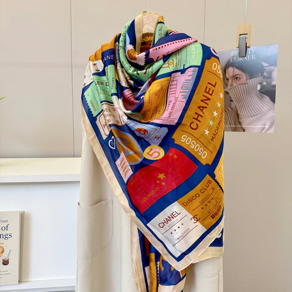 135ZC198W  Popular Silk Scarve