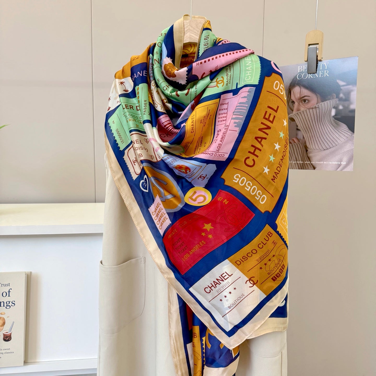 135ZC198W  Popular Silk Scarve