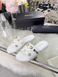 Z2X66C42  Popular high-quality leather slippers