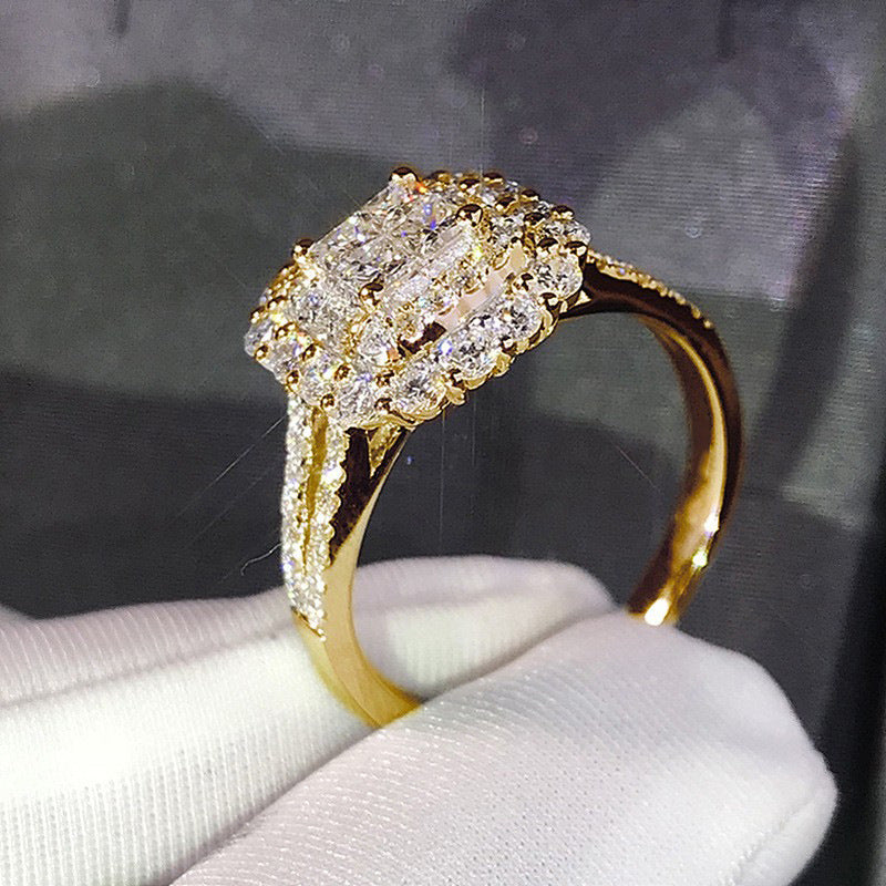 P5QA24J  Popular Moissanite Jewelry Wedding Diamond Ring
