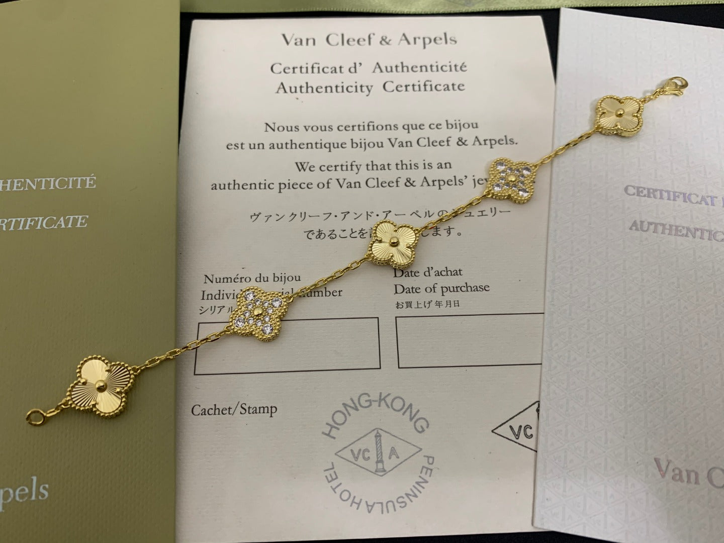 5XVA201K  Popular bracelets 5 flowers normal size1.5cm flower