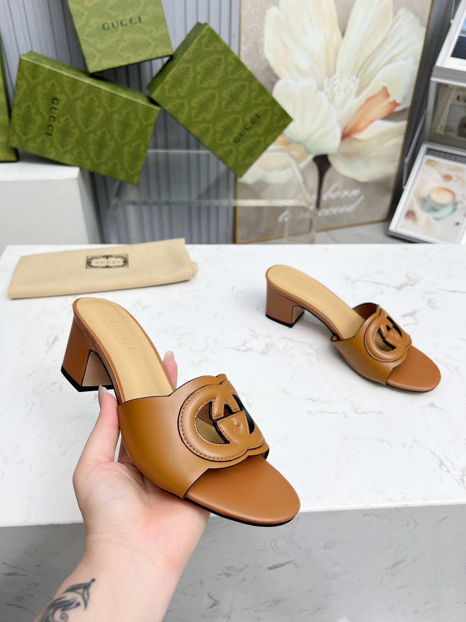 256XB32Z Popular high-quality leather Shoes 5.5cm