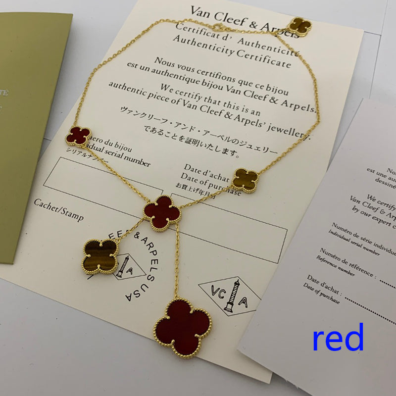 5XVA182K Popular 6 flowers necklaces