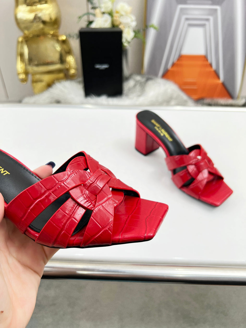 285ZSL35Z  Popular leather High heels(Heel height 6.5CM)