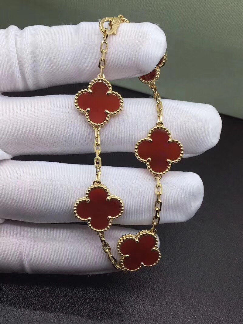 5XVA180K  Popular bracelets 5 flowers normal size1.5cm flower