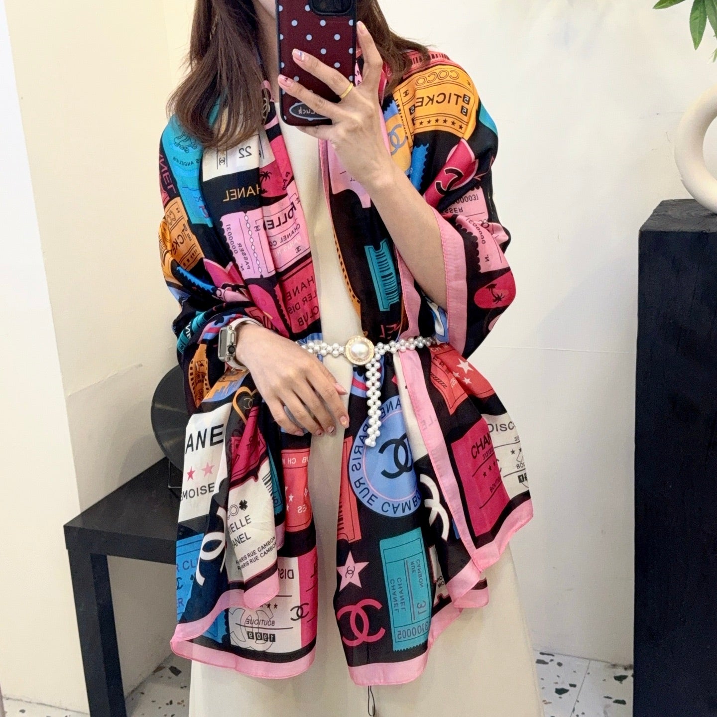 135ZC198W  Popular Silk Scarve