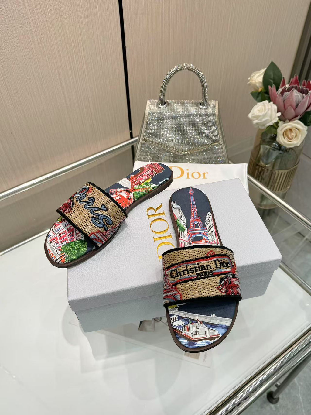 285ZD67Z  Popular Peather Slippers