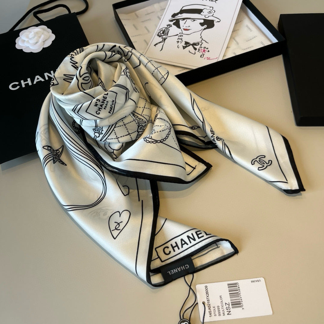 136NC22W Popular Silk Scarve