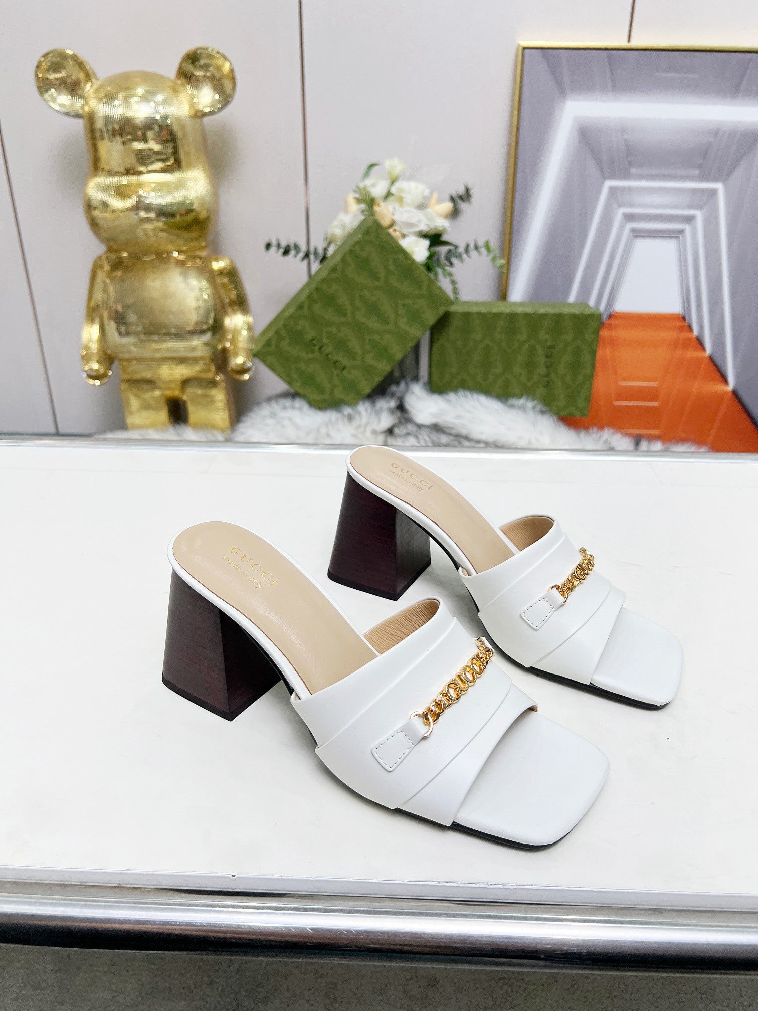 275NB11Z  Popular leather High heels