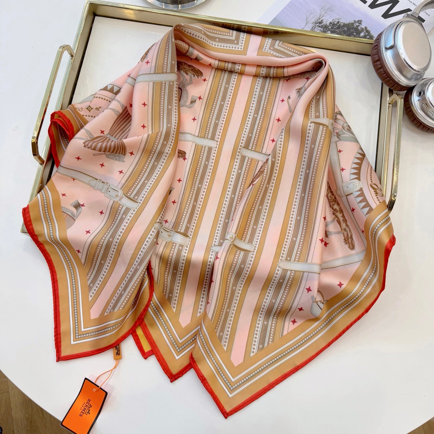 136NH4W Popular Silk Scarve