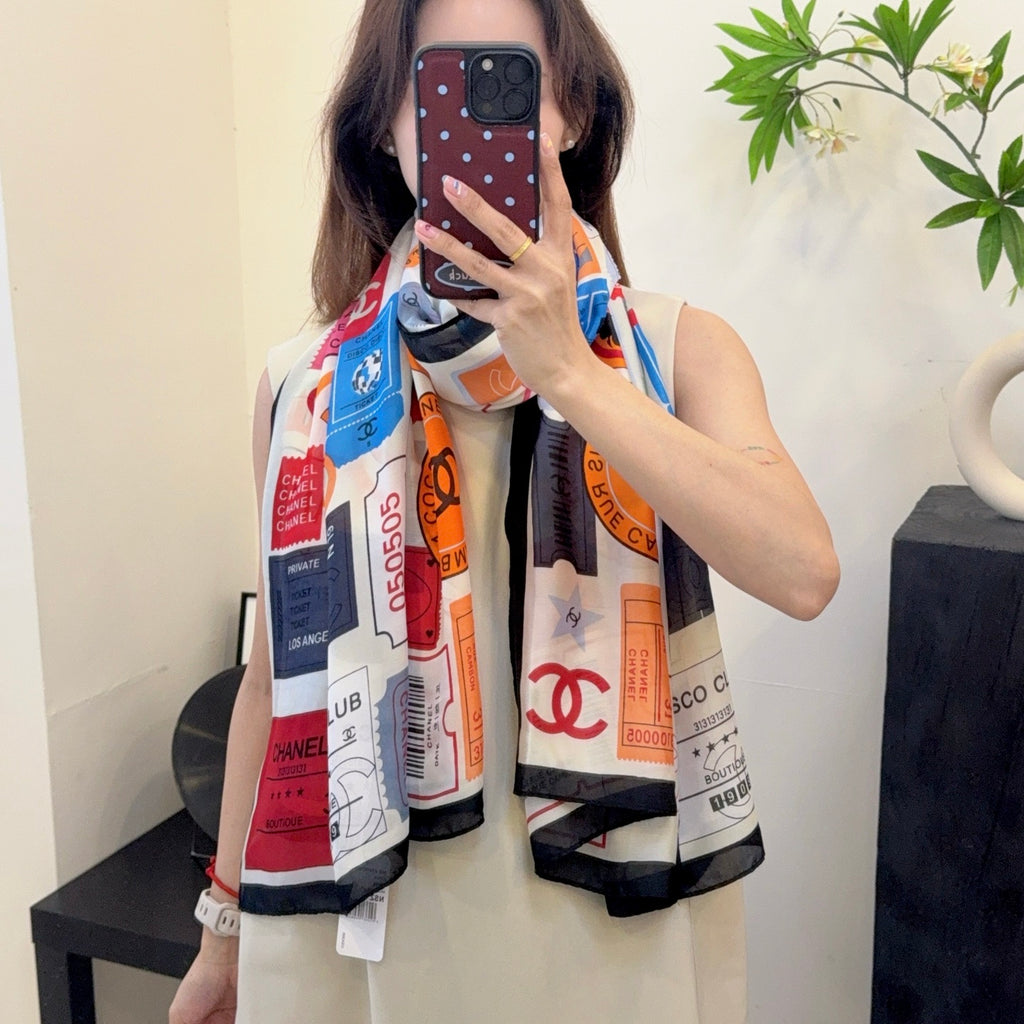 135ZC198W  Popular Silk Scarve